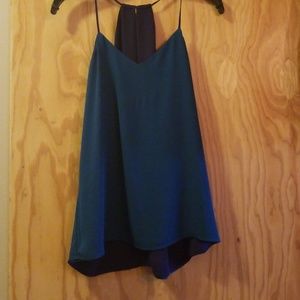 Reversible Teal and Navy tank